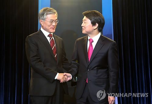 韓兩位在野黨總統候選人將會面協商一體化規則