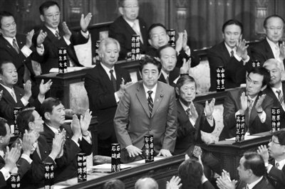 安倍晉三再任日首相 外祖父曾是甲級戰犯(圖)