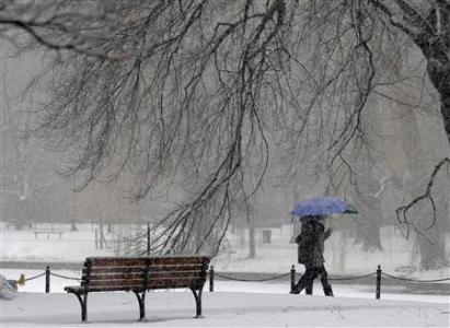 2月8日，波士頓降雪。